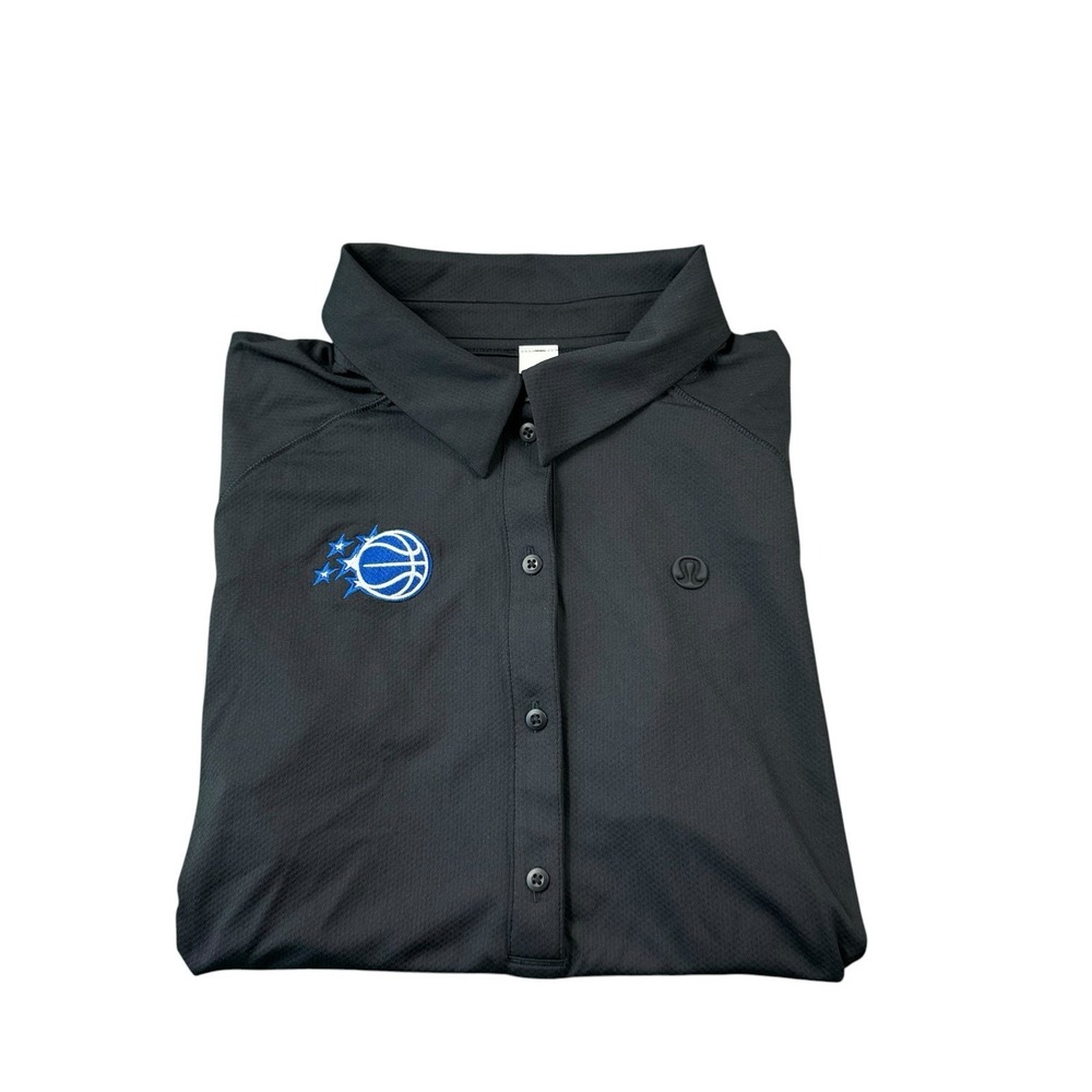 Lululemon X Orlando Magic Black Performance Womens S/S Polo Size 10 NWT